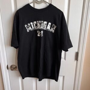 Michigan Wolverines T Shirt Foot‎ Locker Team Edition Apparel Black Large